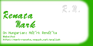 renata mark business card